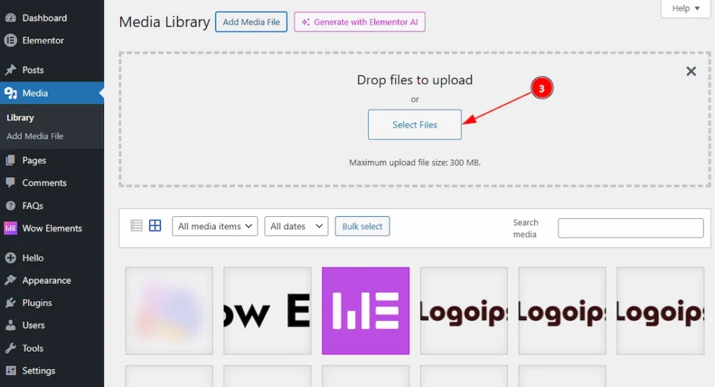 Uploading SVG Before Enabling the SVG Support Feature - Media Tab 02