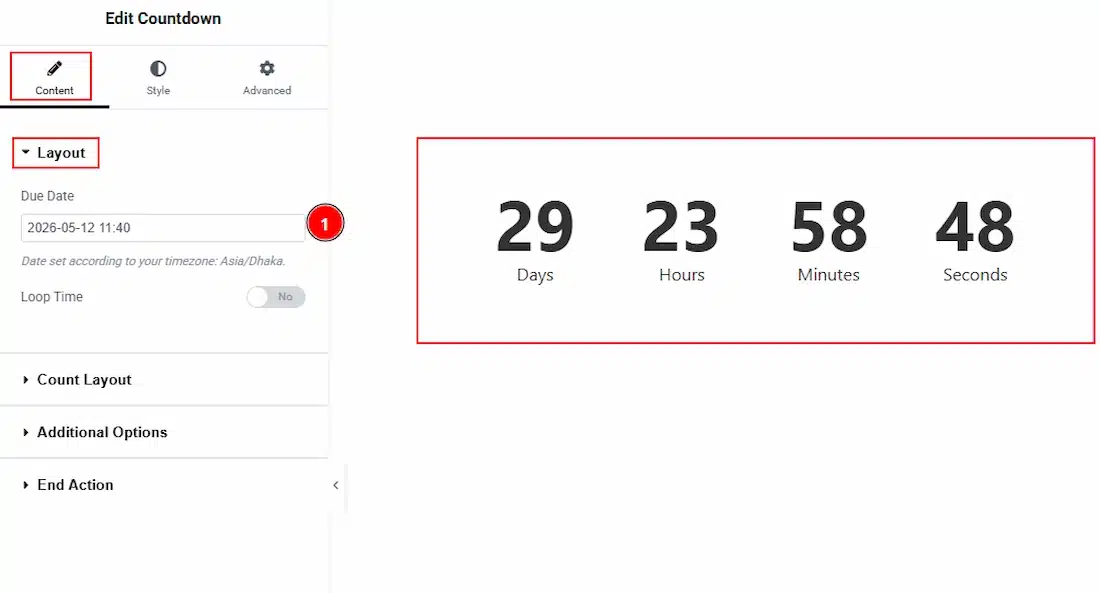 How To Use The Countdown Widget By Wow Elements