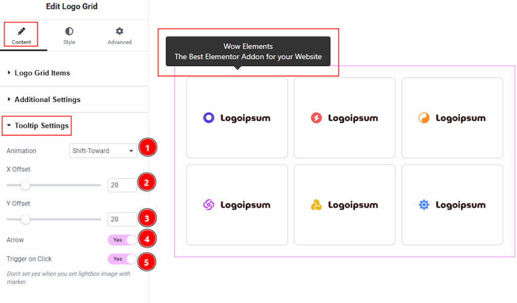 Content - Tooltip