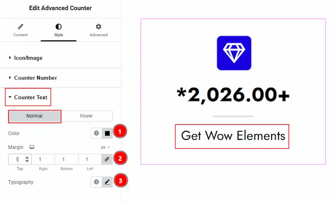 Wizard Sample Counter How To Use The Advanced Counter Widget By Wow Elements