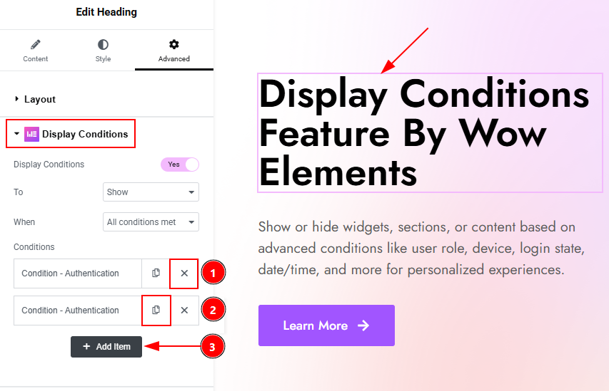 Display Condition 02