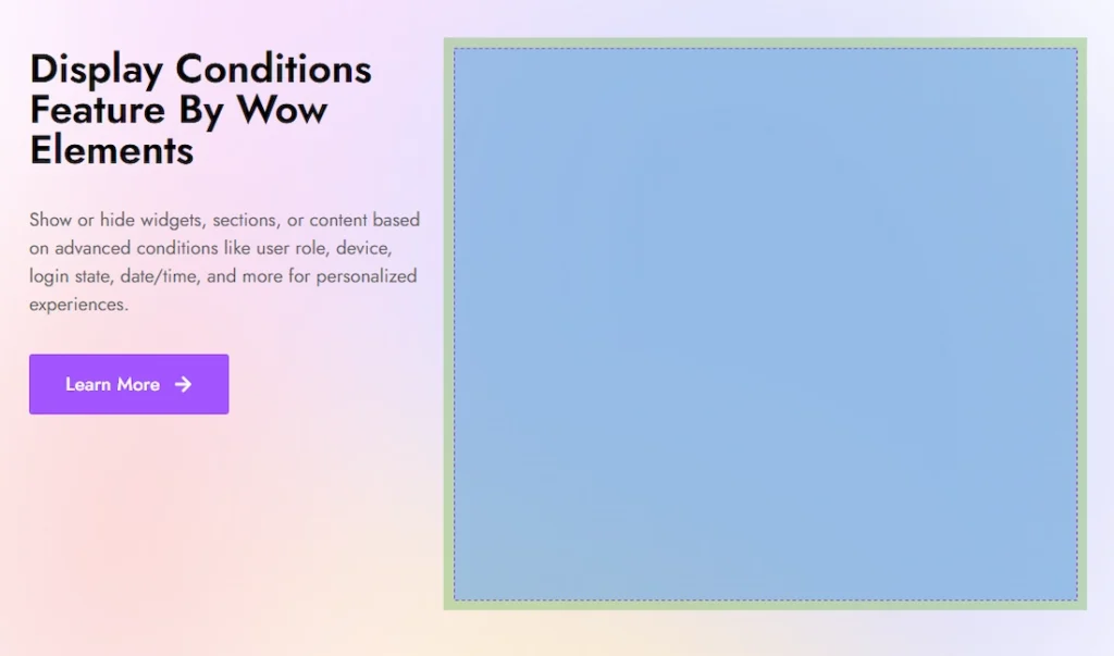 Post Type Condition Example 01