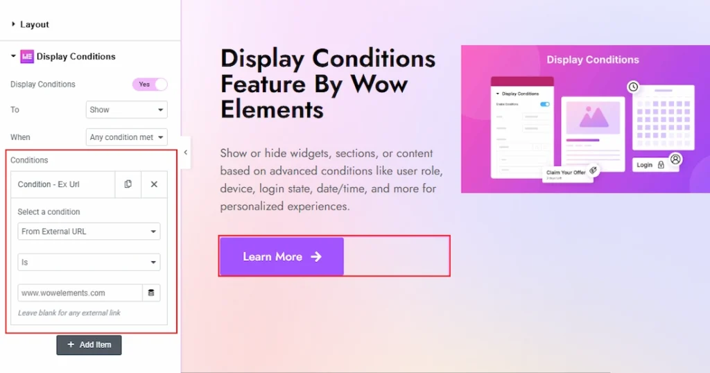 URL Condition Example 01