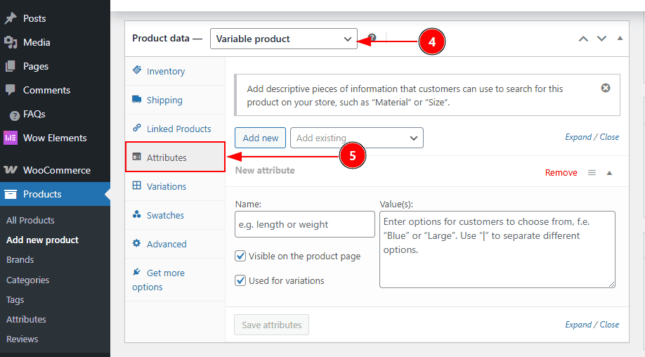 Add Variation Swatches To Product 02