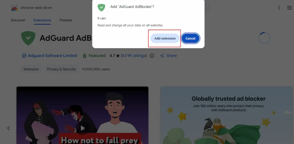 Setting Up The AdBlock Detector Extension of Browser 02