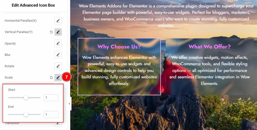 Configuring the Parallax Effects Extension 06
