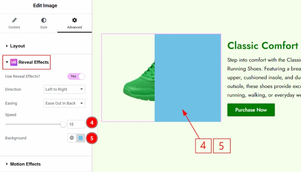 Configuring the Reveal Effects Extension 03