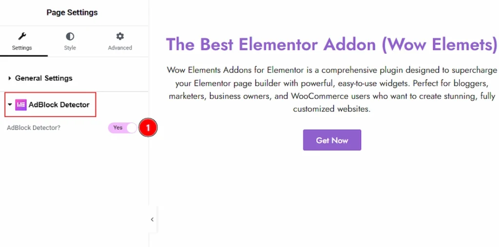 Configuring the AdBlock Detector Extension