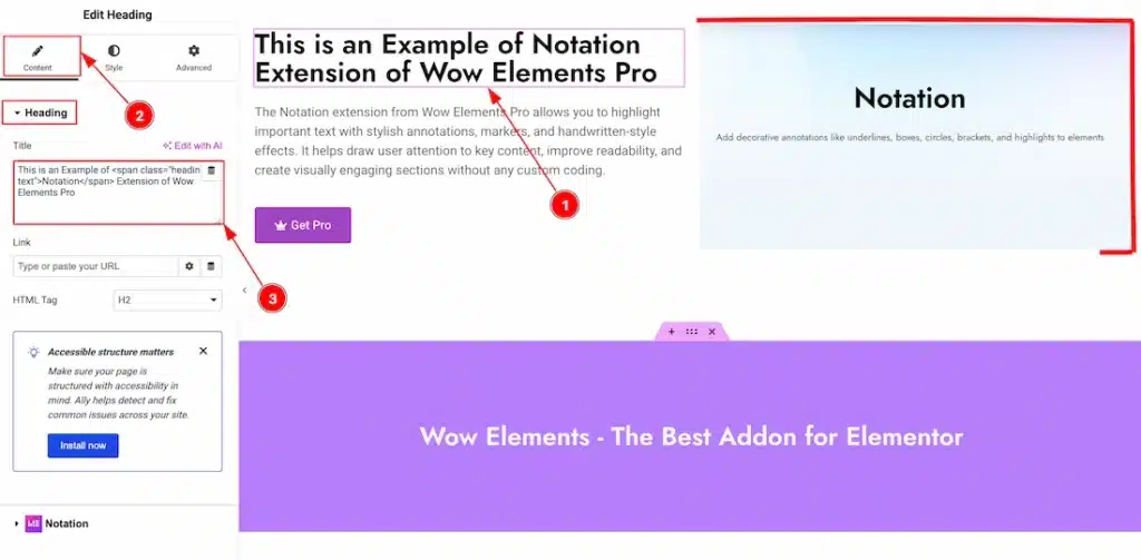 Use Notation with Custom Selector 01