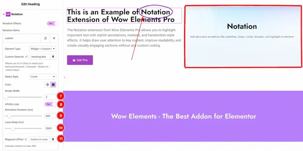Use Notation with Custom Selector 03