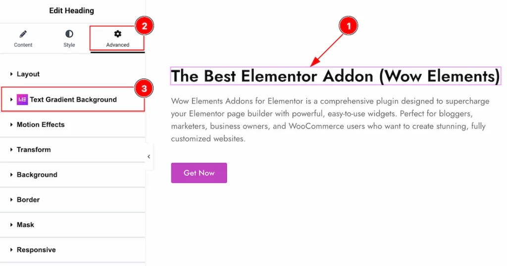 Where To Find The Text Gradient Background Extension