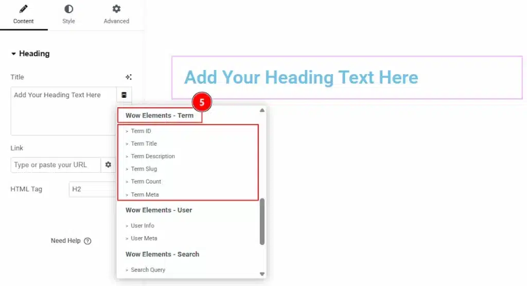 Identifying The Features of Dynamic Tags - Dynamic Tags of Wow Elements - Term
