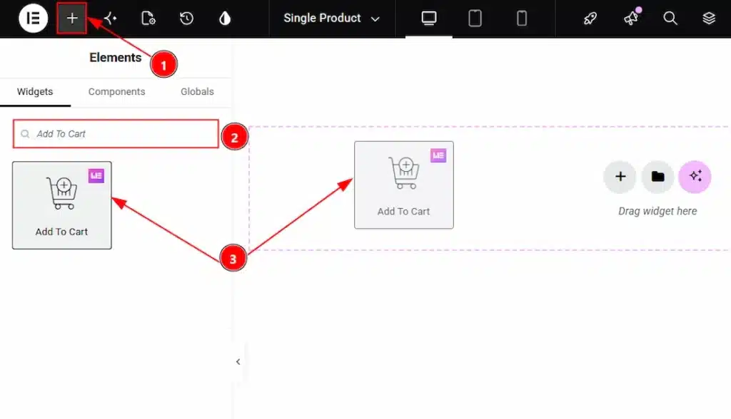 How to use the Add To Cart widget by Wow Elements Pro - Inserting the Add To Cart widget