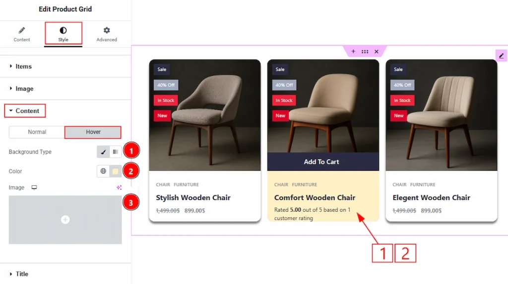 Content Section - Hover