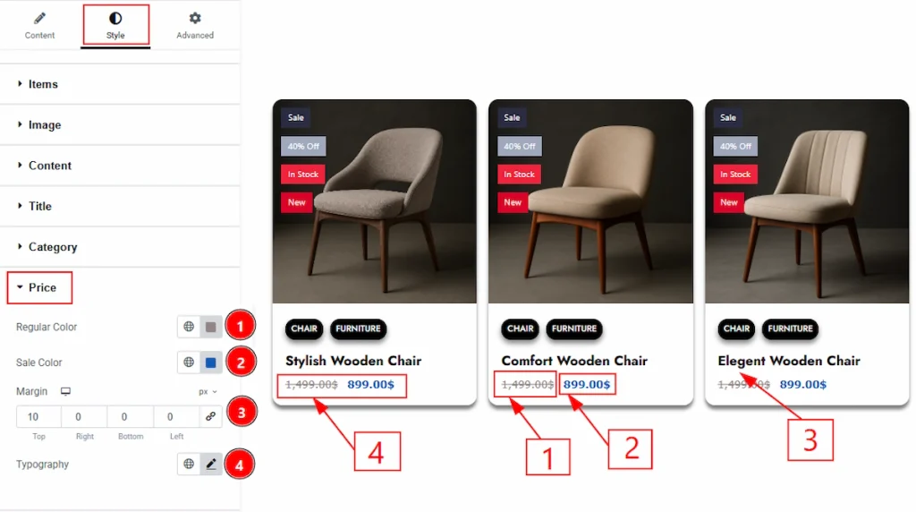 Price Section