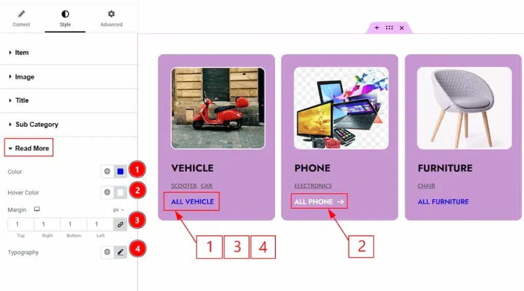 Style Tab Overview - Read More Section