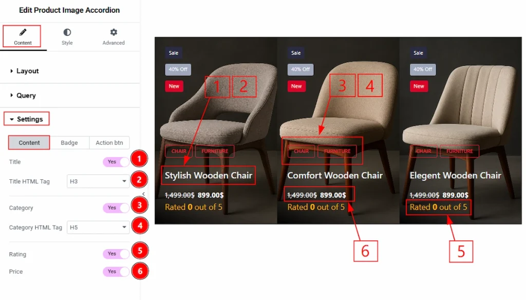Settings Section - Content
