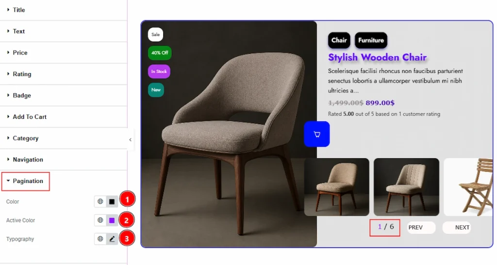 Pagination Section