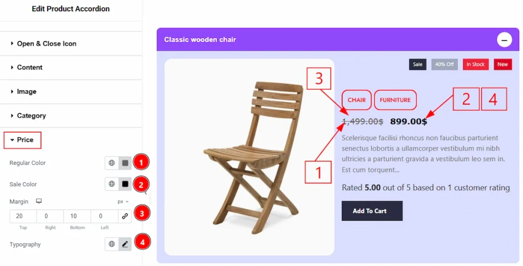 Price Section