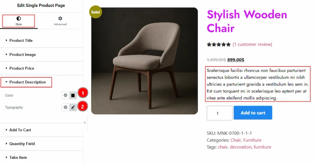 Product Description Section