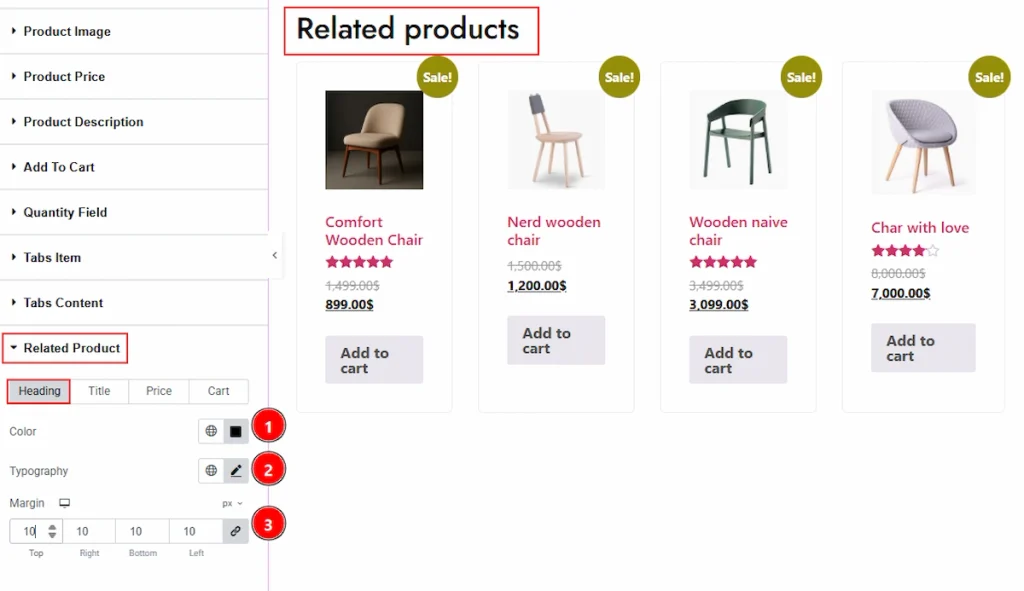 Related Products Section - heading